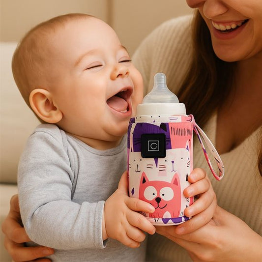 Bebe qui sourit avec sa maman