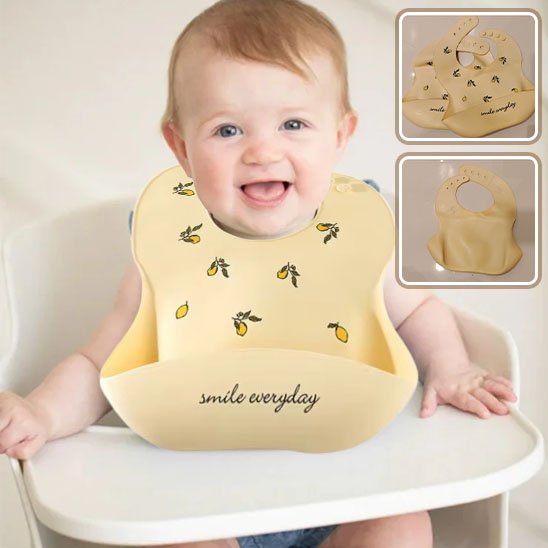 Bavoir bébé | Silicone - Reve de maman