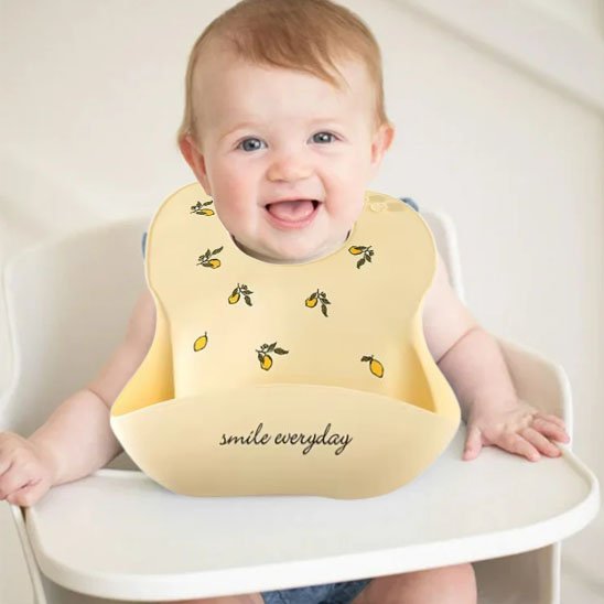 Bavoir bébé | Silicone - Reve de maman