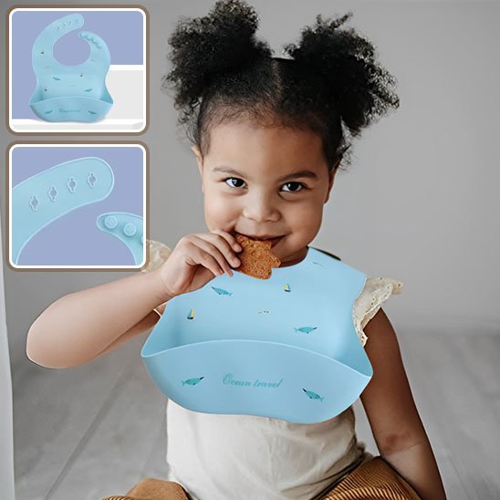 Bavoir bébé | Silicone - Reve de maman