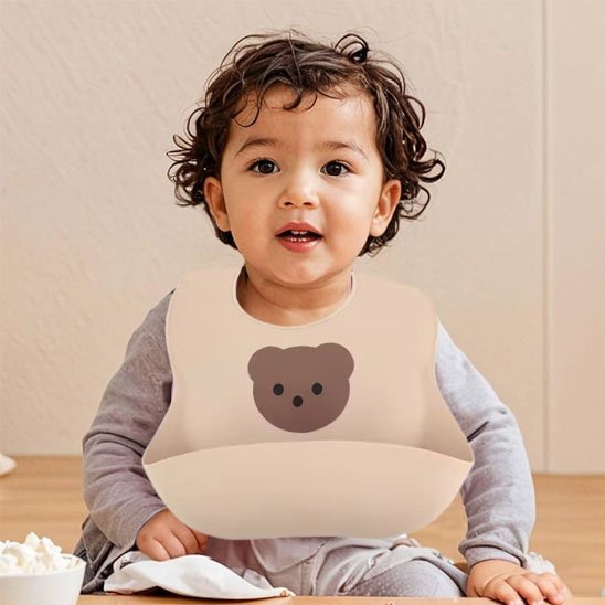 Bavoir bébé | Silicone - Reve de maman