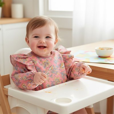 Bavoir manche longue imperméable | BabyProtect - Reve de maman