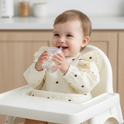 Bavoir manche longue imperméable | BabyProtect - Reve de maman