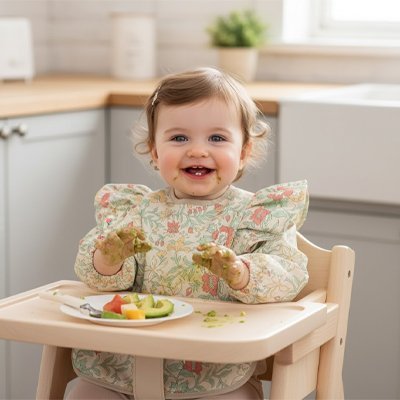 Bavoir manche longue imperméable | BabyProtect - Reve de maman