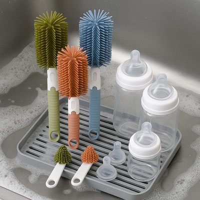 Goupillon biberon 2 - en - 1 | Nettoyage Complet - Reve de maman