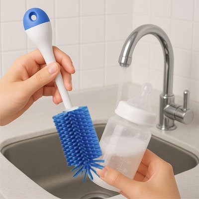 Goupillon biberon | Double embout - Reve de maman