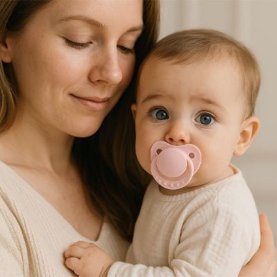 un bebe avec sa maman apaisé